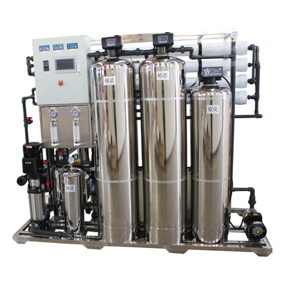 سیستم اسمز معکوس 2000L/Hr 98% نمک TDS را برای تامین نوشیدنی حذف می کند