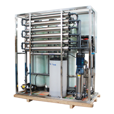 سیستم اسمز معکوس RO 2000L/Hr حذف 97% باکتری نمک برای آب خالص